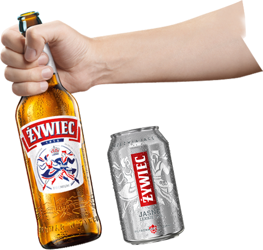 Żywiec butelka i mała puszka